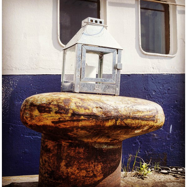 Galvaniseret Mini Quadro Lanterne L17xB17xH27,5 cm