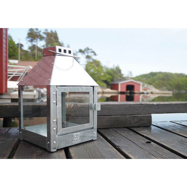 Galvaniseret Mini Quadro Lanterne L17xB17xH27,5 cm