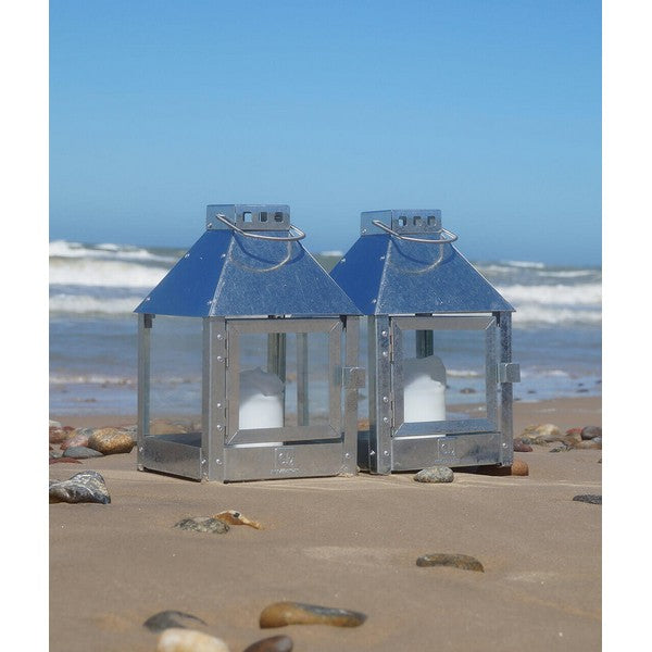 Galvaniseret Mini Quadro Lanterne L17xB17xH27,5 cm