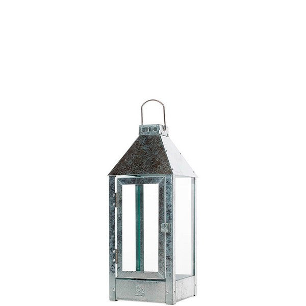 Galvaniseret Midi Lanterne L19xB19xH42,5 cm