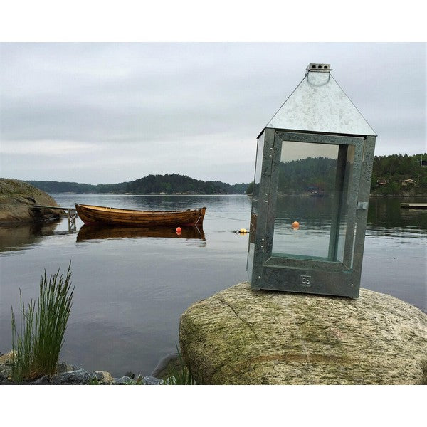 Galvaniseret Mega Lanterne L32xB32xH70 cm