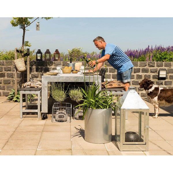 Galvaniseret Mega Lanterne L32xB32xH70 cm