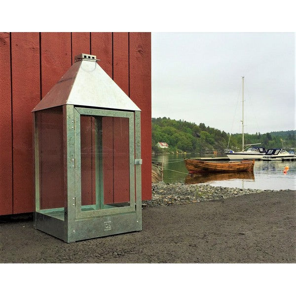 Galvaniseret Mega Lanterne L32xB32xH70 cm