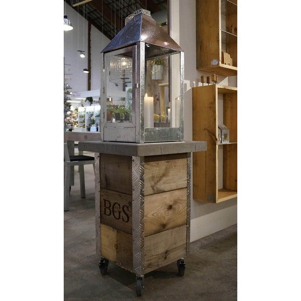 Galvaniseret Mega Lanterne L32xB32xH70 cm