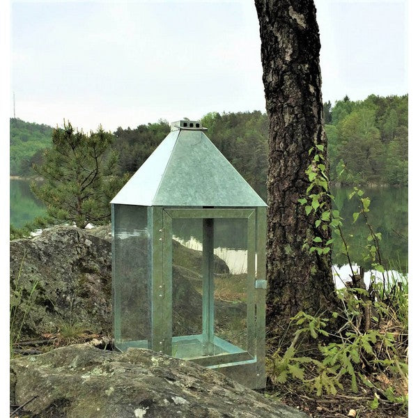 Galvaniseret Mega Lanterne L32xB32xH70 cm