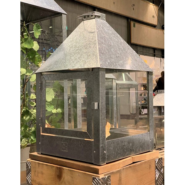 Galvaniseret Mega Quadro Lanterne L32xB32xH52 cm