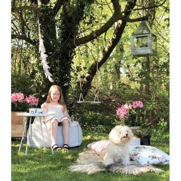 Galvaniseret Mega Quadro Lanterne L32xB32xH52 cm