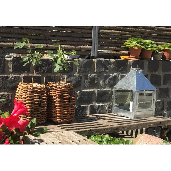 Galvaniseret Mega Quadro Lanterne L32xB32xH52 cm