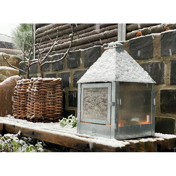 Galvaniseret Mega Quadro Lanterne L32xB32xH52 cm