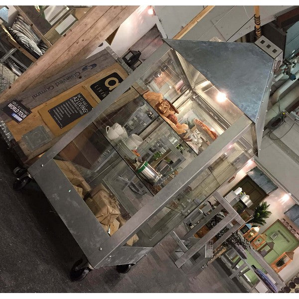 Galvaniseret Mammut Lanterne L91xB91xH180 cm