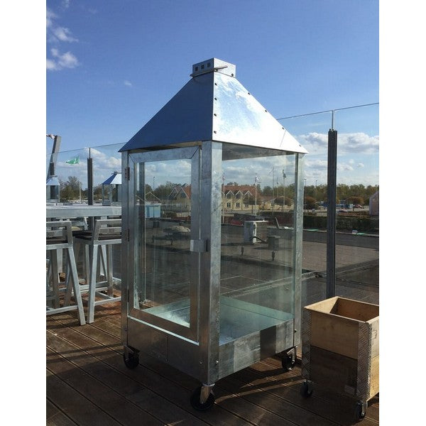 Galvaniseret Mammut Lanterne L91xB91xH180 cm