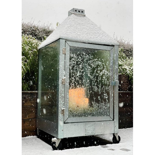 Galvaniseret Mammut Lanterne L91xB91xH180 cm