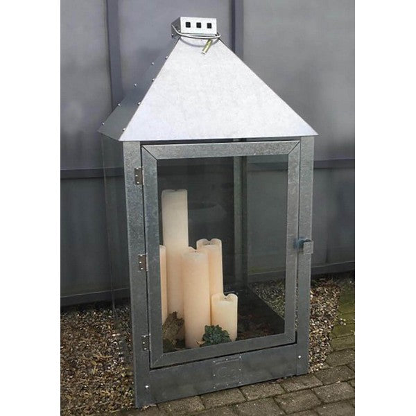 Galvaniseret Mammut Lanterne L91xB91xH180 cm