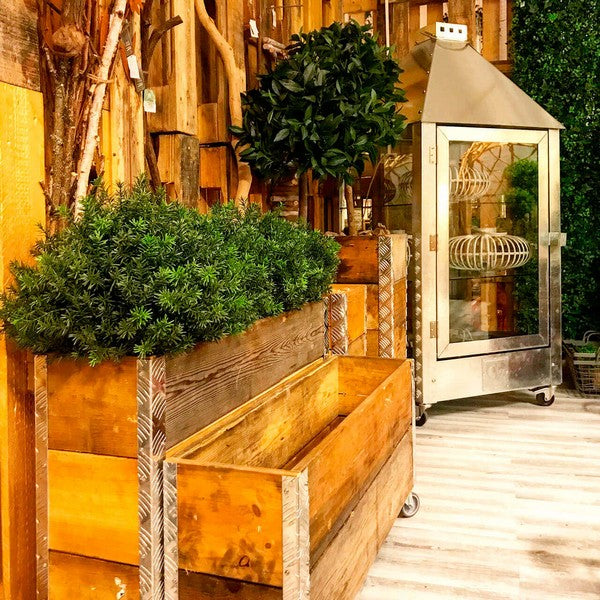 Galvaniseret Mammut Lanterne L91xB91xH180 cm