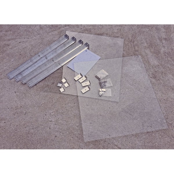 2 x Hærdet Glashylder t/Mammut Lanterne L88xB82xH0,5 cm