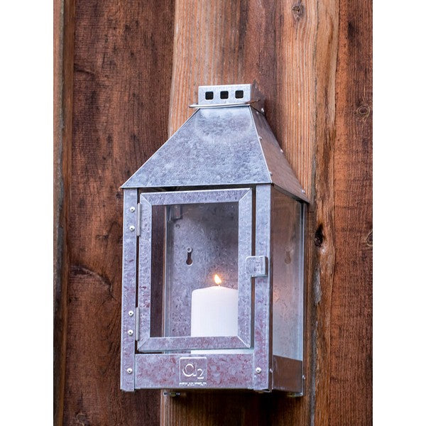 Galvaniseret Mini Væglanterne L17xB17xH36,5 cm