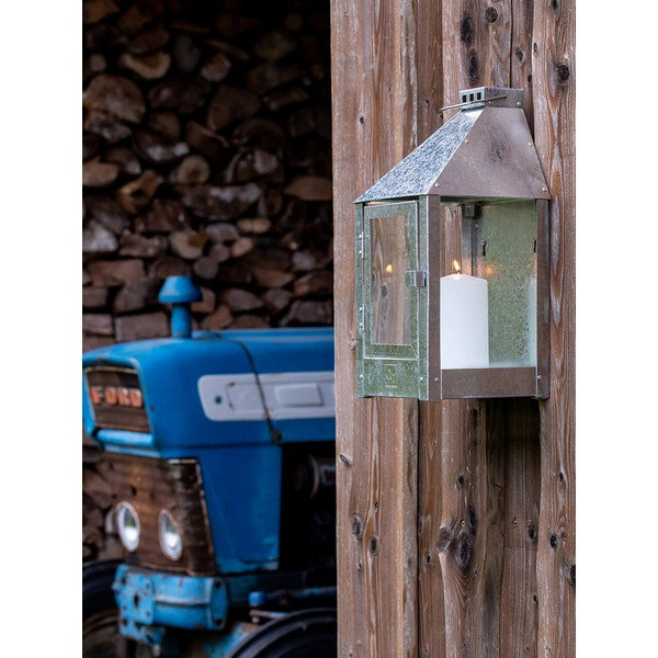 Galvaniseret Mini Væglanterne L17xB17xH36,5 cm