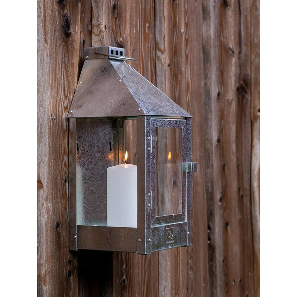 Galvaniseret Mini Væglanterne L17xB17xH36,5 cm