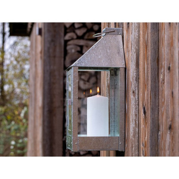 Galvaniseret Midi Væglanterne L19xB19xH45 cm