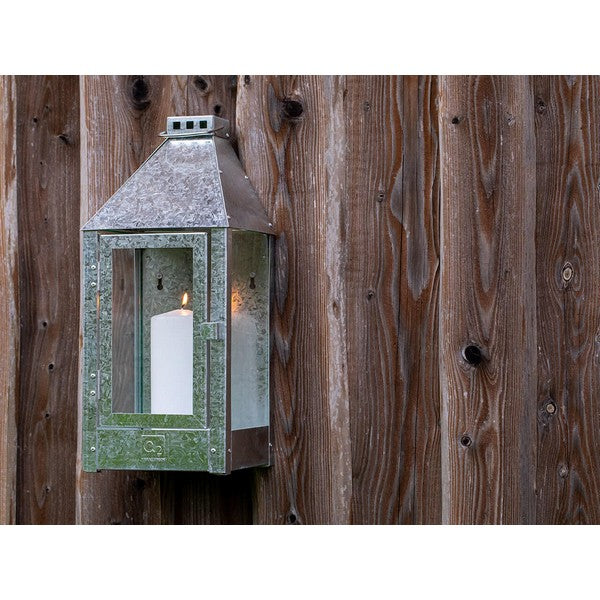 Galvaniseret Midi Væglanterne L19xB19xH45 cm