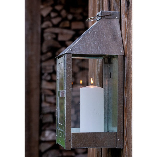 Galvaniseret Midi Væglanterne L19xB19xH45 cm