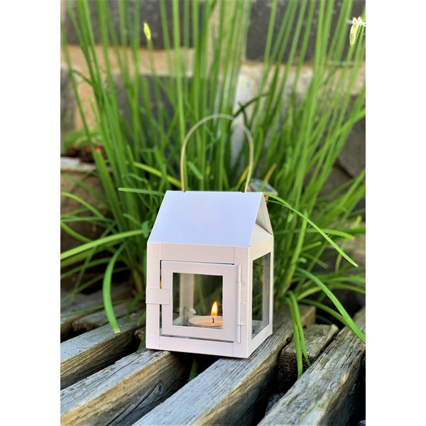 Hvid Hængelanterne L8xB8xH12 cm