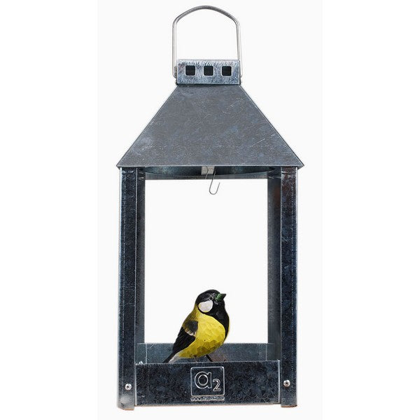 Galvaniseret Mini Birdy Eat Foderbræt L17xB17xH33,5 cm