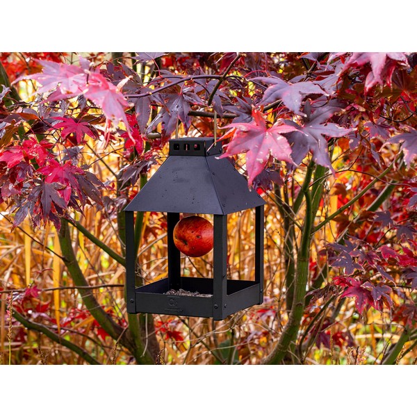 Sort Mini Quadro Birdy Eat Foderbræt L17xB17xH27 cm