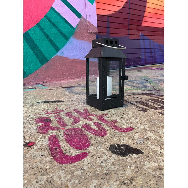 Sort Micro Small Lanterne L9,5xB9,5xH22 cm