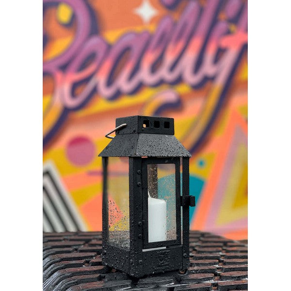 Sort Micro Small Lanterne L9,5xB9,5xH22 cm