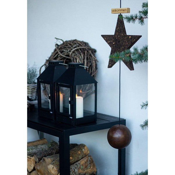 Sort Mini Lanterne L17xB17xH33,5 cm