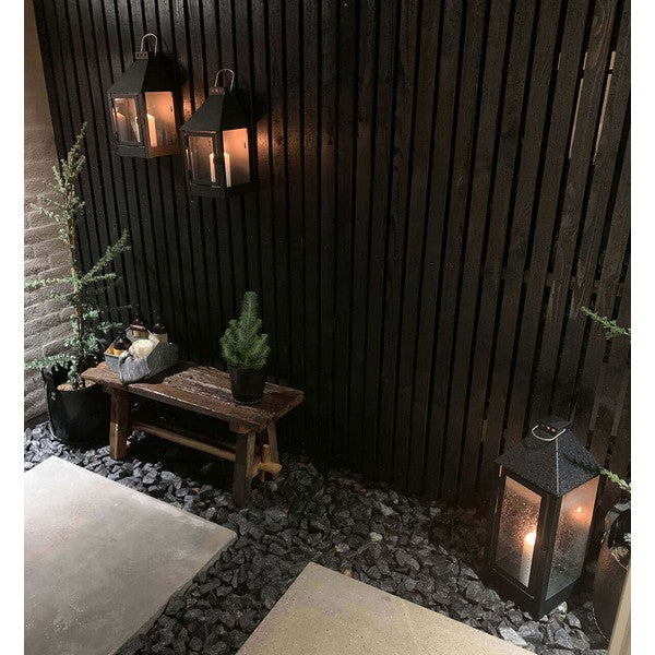 Sort Maxi Lanterne L22,5xB22,5xH60 cm