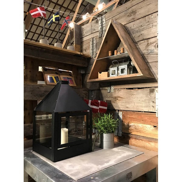 Sort Mega Quadro Lanterne L32xB32xH52 cm