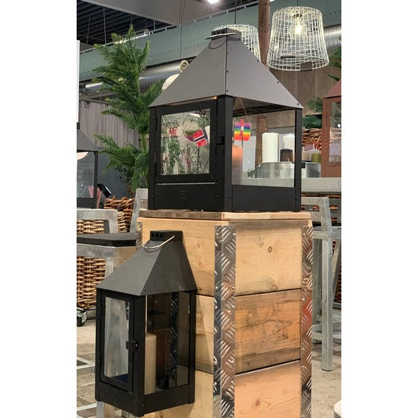 Sort Mega Quadro Lanterne L32xB32xH52 cm