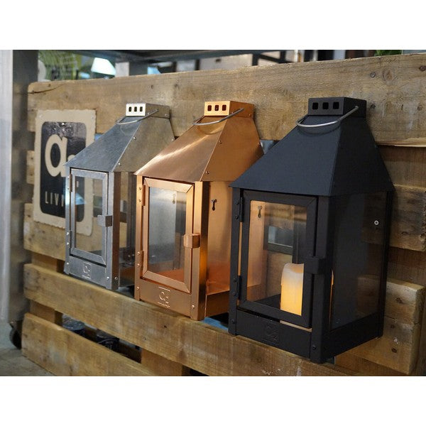 Sort Mini Væglanterne L17xB17xH36,5 cm