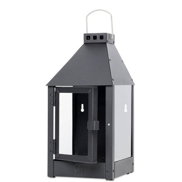 Sort Mini Væglanterne L17xB17xH36,5 cm