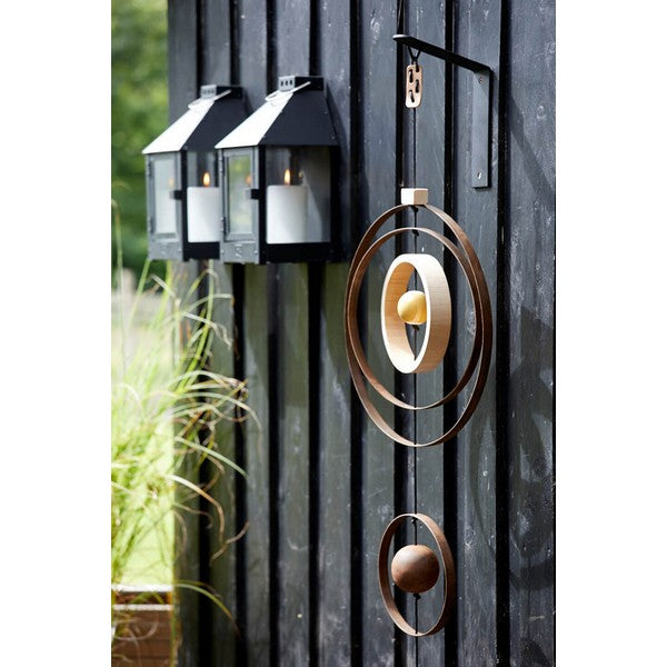 Sort Mini Væglanterne L17xB17xH36,5 cm