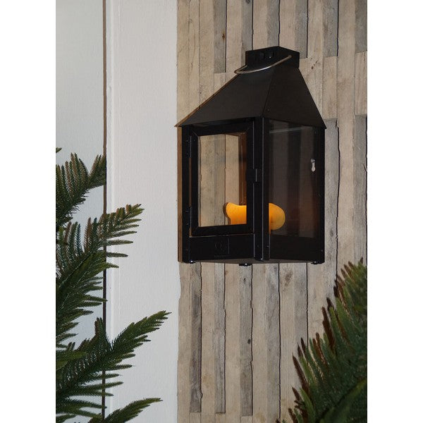 Sort Mini Væglanterne L17xB17xH36,5 cm