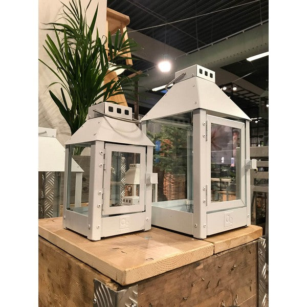 Hvid Micro Lanterne L12,5xB12,5xH25 cm