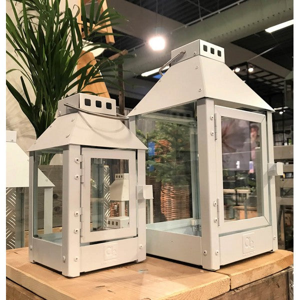 Hvid Micro Lanterne L12,5xB12,5xH25 cm