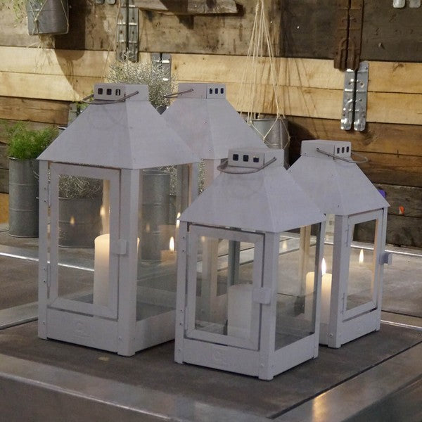 Hvid Micro Lanterne L12,5xB12,5xH25 cm