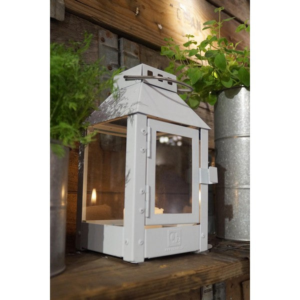 Hvid Micro Lanterne L12,5xB12,5xH25 cm