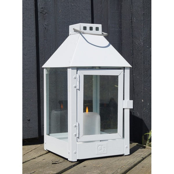 Hvid Mini Lanterne L17xB17xH33,5 cm