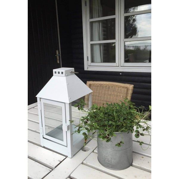Hvid Mini Lanterne L17xB17xH33,5 cm