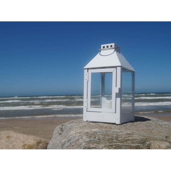 Hvid Mini Lanterne L17xB17xH33,5 cm