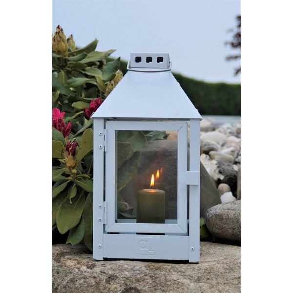 Hvid Mini Lanterne L17xB17xH33,5 cm