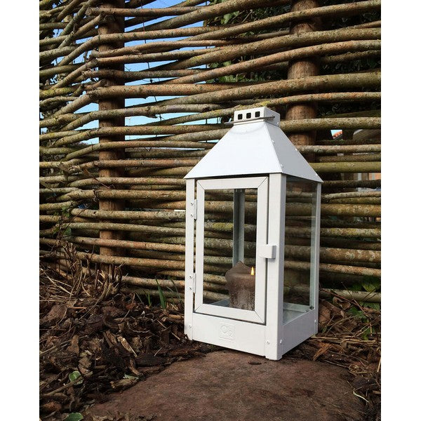 Hvid Midi Lanterne L19xB19xH42,5 cm