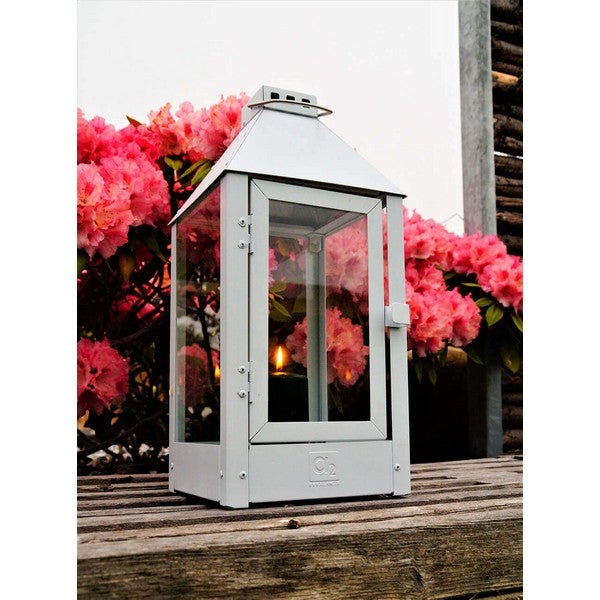 Hvid Midi Lanterne L19xB19xH42,5 cm