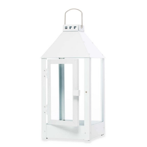 Hvid Midi Lanterne L19xB19xH42,5 cm