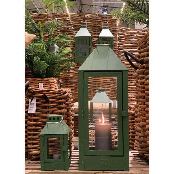 Olivengrøn Micro Lanterne L12,5xB12,5xH25 cm